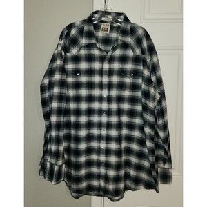 Ely Cattleman Pearl Snap Shirt 3XLT